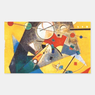 Sticker Rectangulaire Kandinsky Harmonie calme Art Abstrait