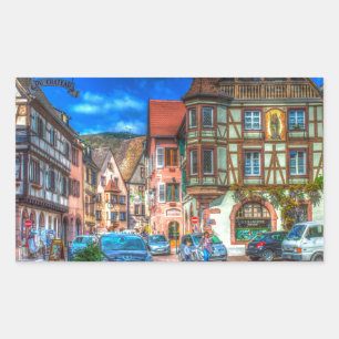 Sticker Rectangulaire Kaysersberg Alsace France