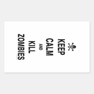 Sticker Rectangulaire Keep calm