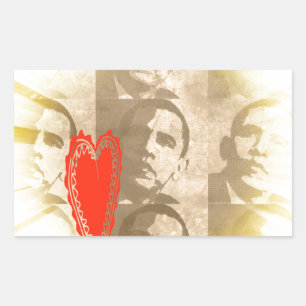 Sticker Rectangulaire Kenya Nous Vous Aimons Conception D'art à Perspect