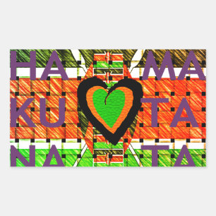 Sticker Rectangulaire Kenya : Toute l'Afrique dans un pays - Drapeau tis