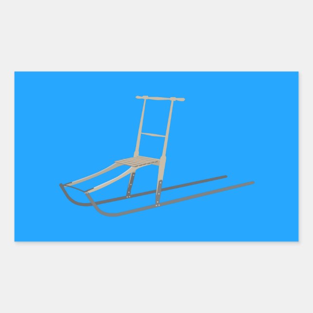 Sticker Rectangulaire Kicksled (Devant)