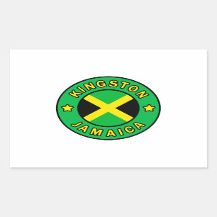 Sticker Rectangulaire Kingston Jamaïque