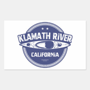 Sticker Rectangulaire Klamath River, Californie