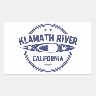 Sticker Rectangulaire Klamath River, Californie