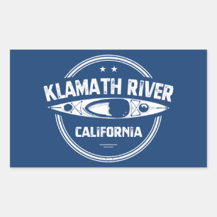 Sticker Rectangulaire Klamath River, Californie
