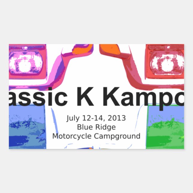 Sticker Rectangulaire Klassic K kampout VI 2013 (Devant)