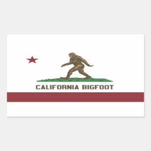 Sticker Rectangulaire La Californie Bigfoot