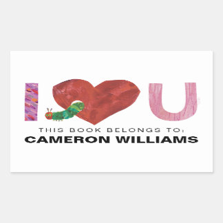 Sticker Rectangulaire La Caterpillar Très Affamée | Je t'entends