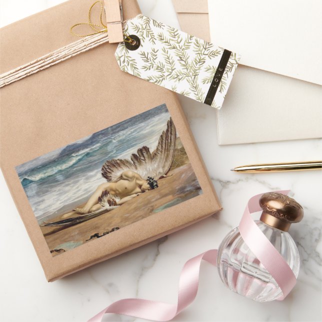 Sticker Rectangulaire La chute d'Icarus par Alexandre Cabanel (Cadeaux)