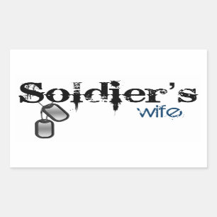 Sticker Rectangulaire La femme du soldat