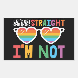 Sticker Rectangulaire La fierté LGBTQ, obtenons une chose Tout de suite 