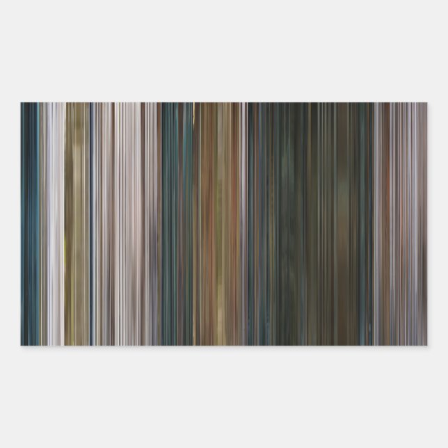 Sticker Rectangulaire La fille qui attendait le code barre (Devant)