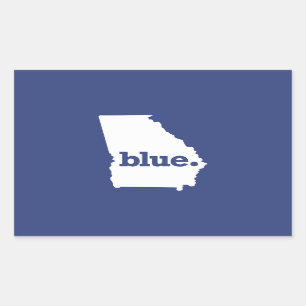 Sticker Rectangulaire La Géorgie Démocrate