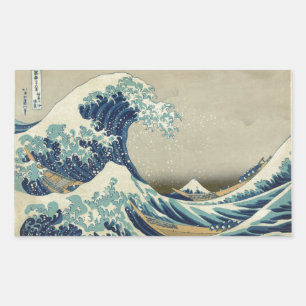 Sticker Rectangulaire La Grande Vague