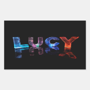 Sticker Rectangulaire La Lucy nommée dans 3D s'allume (la photographie)