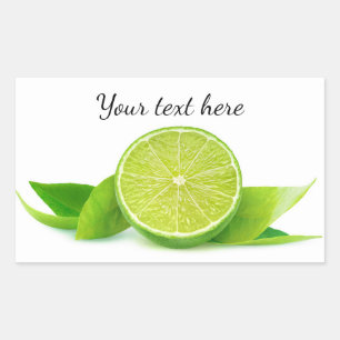 Sticker Rectangulaire La moitié de la chaux