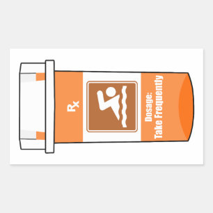 Sticker Rectangulaire La natation est ma drogue