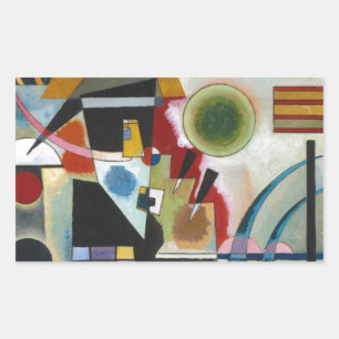 Sticker Rectangulaire La peinture Abstraite de Kandinsky