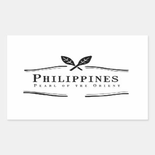 Sticker Rectangulaire La Perle des Philippines d'Orient