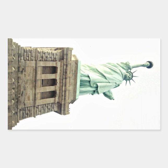 Sticker Rectangulaire La Statue de la Liberté (Devant)