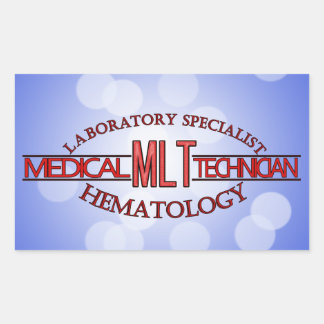 STICKER RECTANGULAIRE LABORATOIRE MÉDICALE DE LABORATOIRE DE LABORATOIRE
