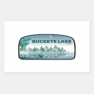 Sticker Rectangulaire Lac Buckeye Ohio Deer