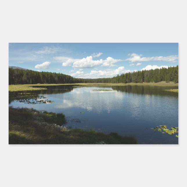 Sticker Rectangulaire Lac de cygne II du Parc national de Grand Teton (Devant)