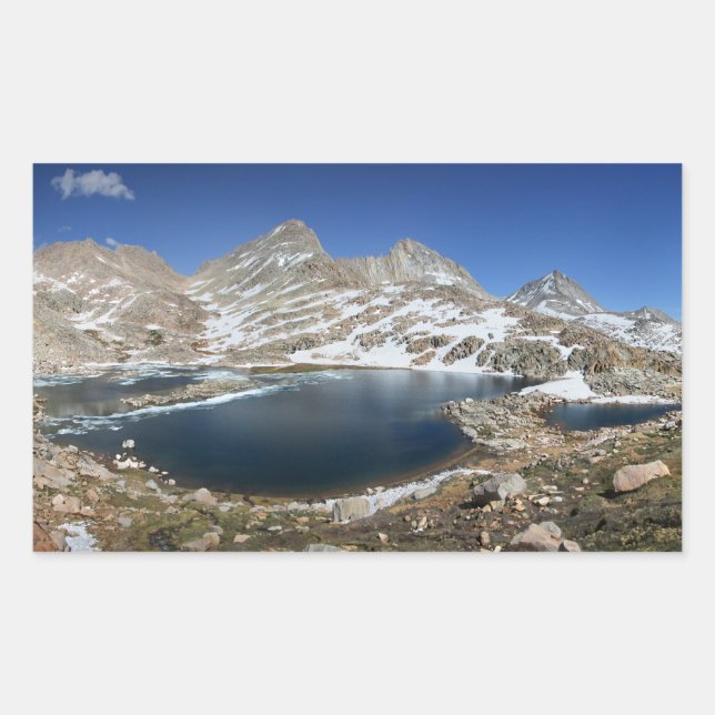 Sticker Rectangulaire Lac de l'ours noir - Sierra (Devant)