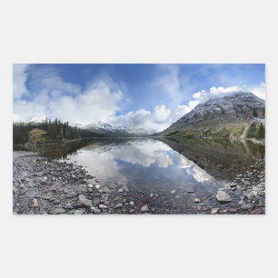 Sticker Rectangulaire Lac Elizabeth - Parc national des Glaciers
