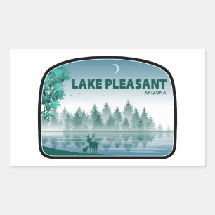 Sticker Rectangulaire Lac Pleasant Arizona Deer