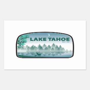 Sticker Rectangulaire Lac Tahoe Californie Nevada Deer