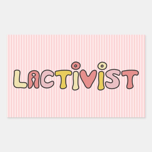 Sticker Rectangulaire Lactiviste (Devant)