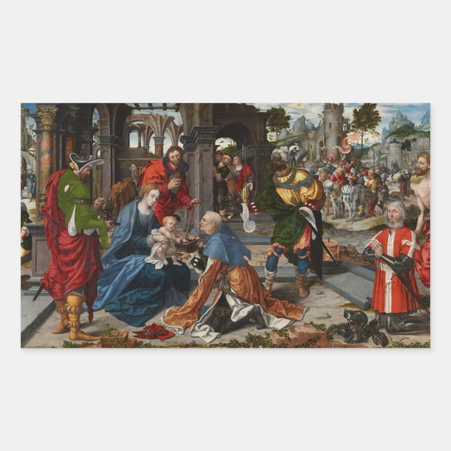 Sticker Rectangulaire L'Adoration des Mages (Devant)