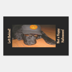 Sticker Rectangulaire Laissé derrière cet Halloween