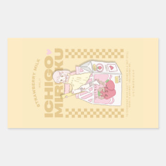 Sticker Rectangulaire 🍓✨Lait Ichigo ✨🍓