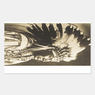 Sticker Rectangulaire Lakota Sioux Chief White Swan