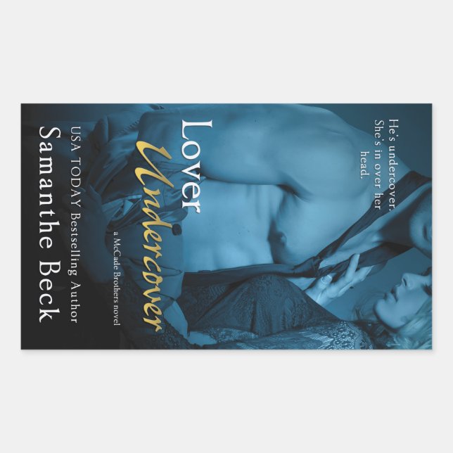 Sticker Rectangulaire L'amour caché par Samanthe Beck (Devant)