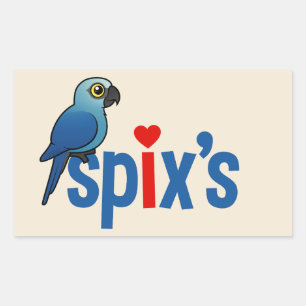 Sticker Rectangulaire L'Amour de Spix