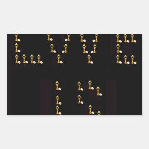 Sticker Rectangulaire L'amour est