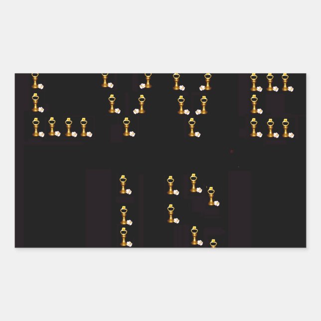 Sticker Rectangulaire L'amour est (Devant)