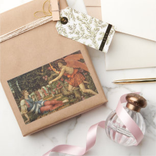 Sticker Rectangulaire L'Amour et le Maiden par John Stanhope