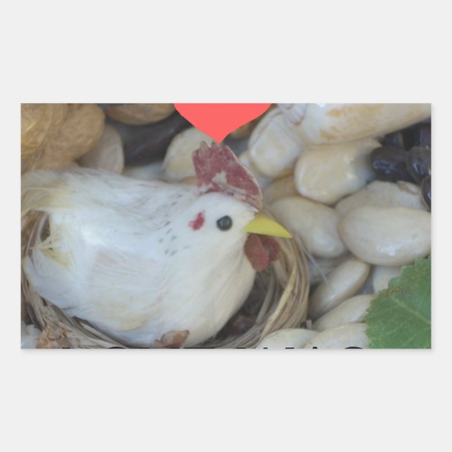 Sticker Rectangulaire L'amour était dans l'air (Devant)