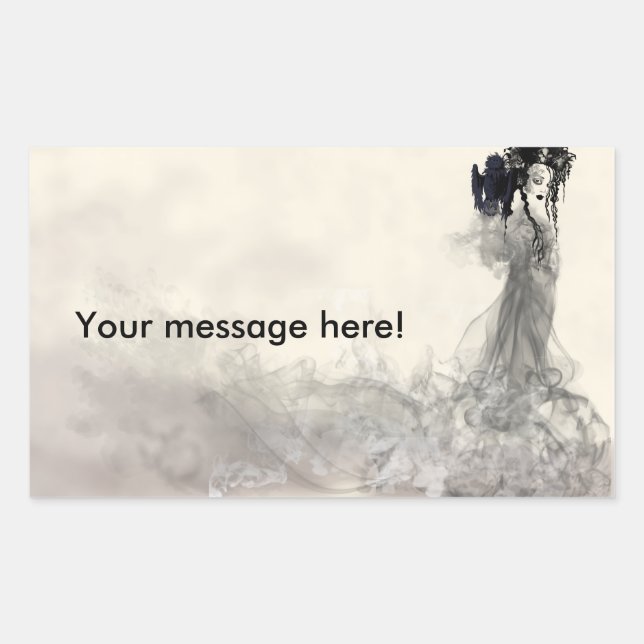 Sticker Rectangulaire Lanceur de sorts (Devant)