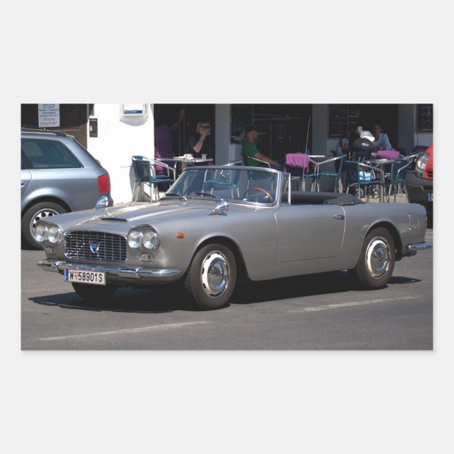 Sticker Rectangulaire Lancia Flaminia (Devant)