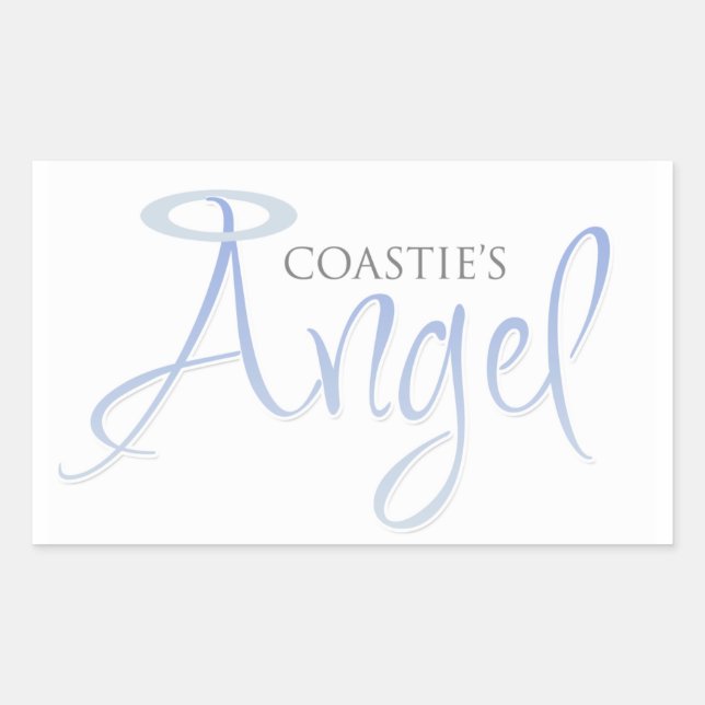 Sticker Rectangulaire L'ange de Coastie (Devant)
