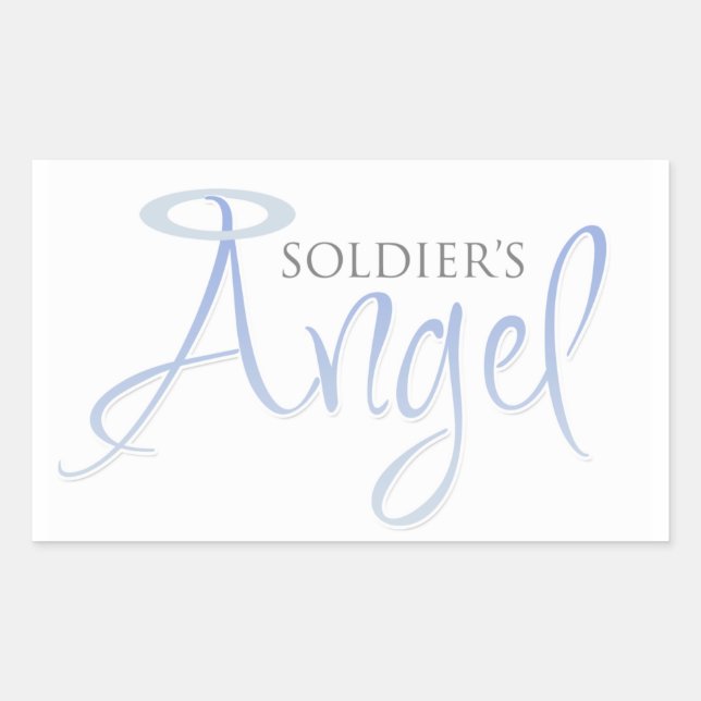 Sticker Rectangulaire L'ange du soldat (Devant)