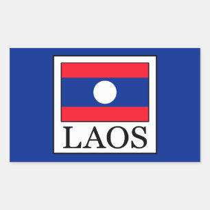 Sticker Rectangulaire Laos