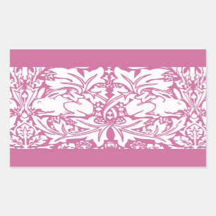 Sticker Rectangulaire Lapins vintages