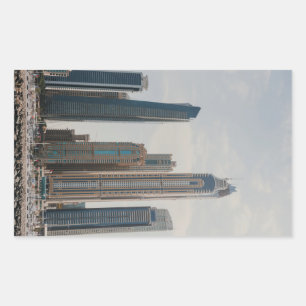 Sticker Rectangulaire L'architecture de Dubai Marina